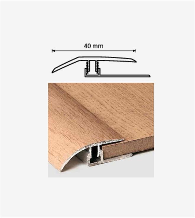 JUNTA DE TRANSICION ADHESIVA ALUMINIO 2,5M ROBLE POLARIS BRIKTE