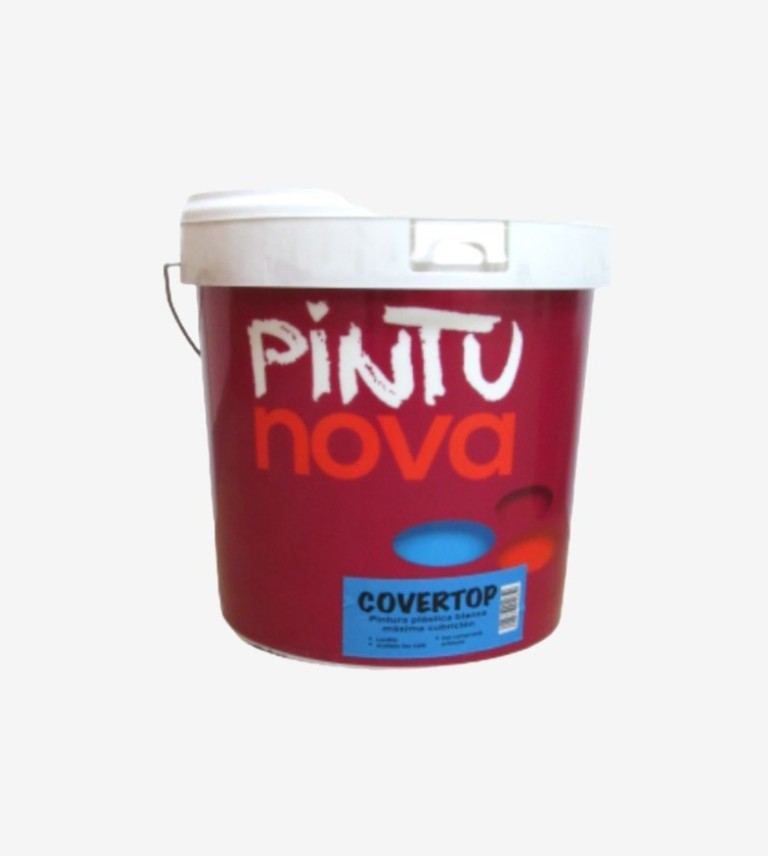 PINTURA PLASTICA MATE COVERTOP BLANCO PINTUNOVA 4L