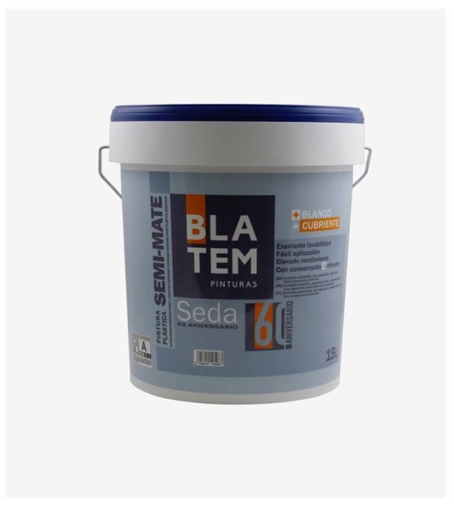 PINTURA PLASTICA MATE SEDA BASE 2 BLATEM 12L