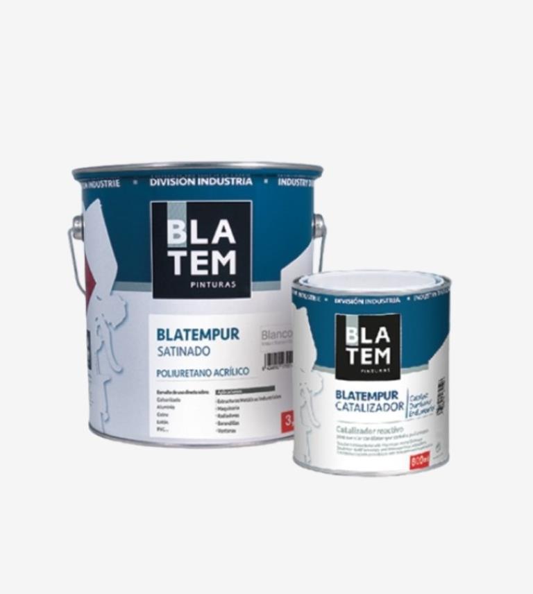 KIT ESMALTE POLIURETANO BLATEMPUR SATIN. BASE BPS3 BLATEM 600ML+150ML