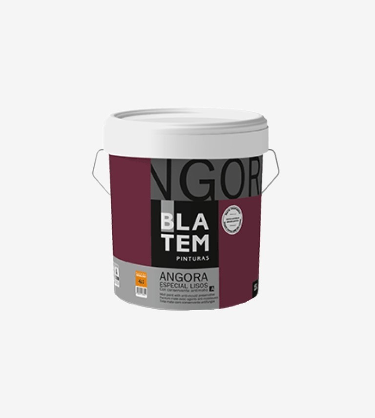 PINTURA PLASTICA MATE ANGORA BLANCO BLATEM 4L