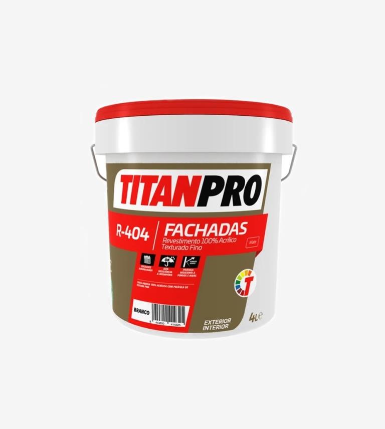 TITANPRO R404 REVESTIMIENTO TEXTURADO FINO BLANCO 4L