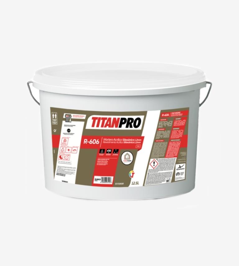 MORTERO ACRILICO SILOXANICO BASE BN GRANO 1,5 12,5L/22KG TITANPRO