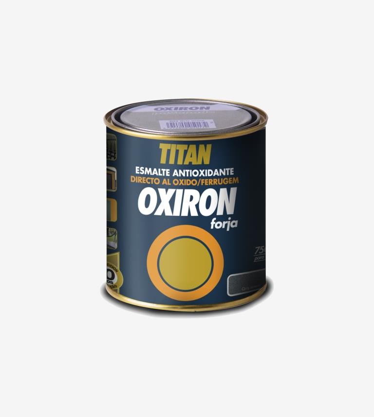 ESMALTE ANTIOXIDANTE OXIRON FORJA NEGRO 204 TITAN 750ML