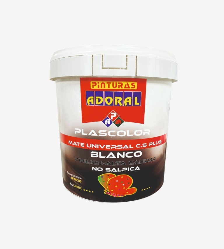 PINTURA PLASTICA MATE CS PLUS BLANCO ADORAL 750ML