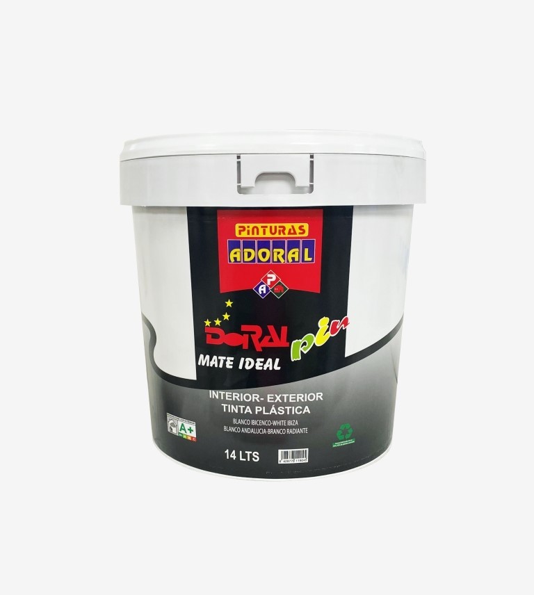 PINTURA PLASTICA MATE IDEAL BLANCO ADORAL 750ML
