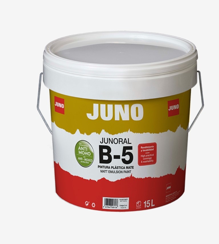 PINTURA PLASTICA MATE BLANCO B-5 JUNO 750ML