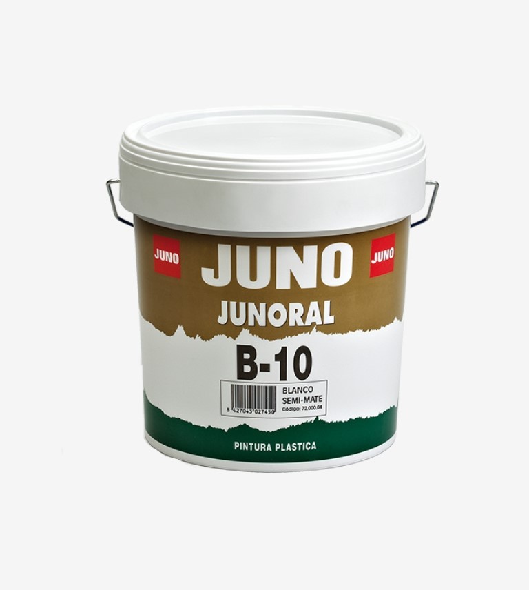 PINTURA PLASTICA MATE BLANCO JUNORAL B-10 JUNO 750ML